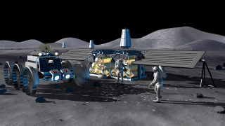 Illustration for article titled Lunar Dreams: 40 Classic Moon Exploration Paintings
